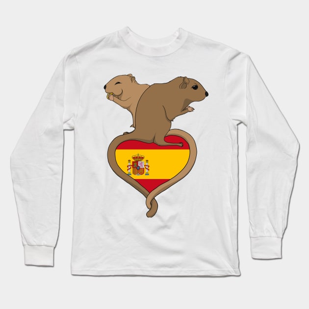 Gerbil Spain (light) Long Sleeve T-Shirt by RampArt